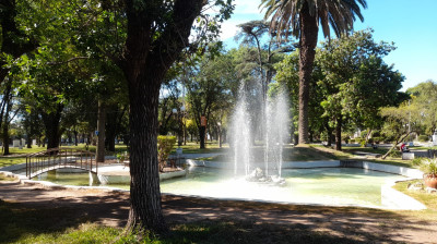 Fuente en plaza central de SJE (Enero 2024)