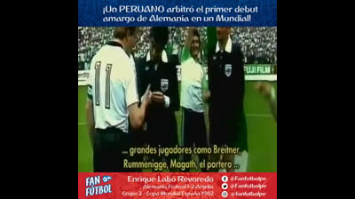 En Radio Frecuencia Americana - Alemania VS ARGELIA 1982 ARBITRO ENRIQUE ABSALON LABO REVOREDO
