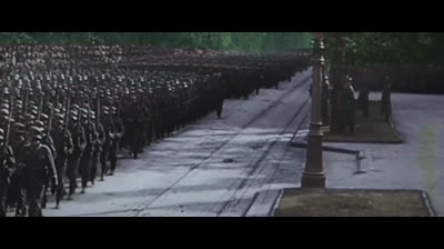 Wehrmacht Parade in Warsaw, Poland and Adolf Hitler's Speech, October 1939 (HD Colour)